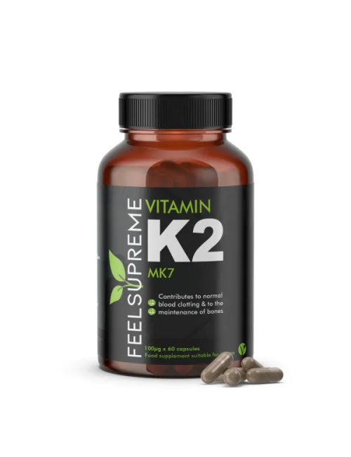 Feel Supreme Vitamin K2 MK7 100µg | Bone & Heart Health Support