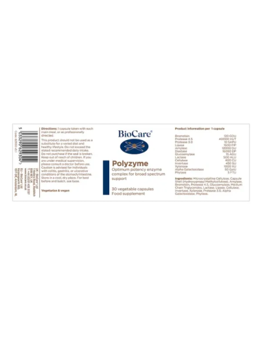 Bio Care Polyzyme 30 capsules