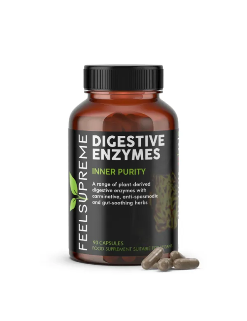 Digestive Enzymes 90 Capsules | Plant-Derived Digestive Support | Feel Supreme