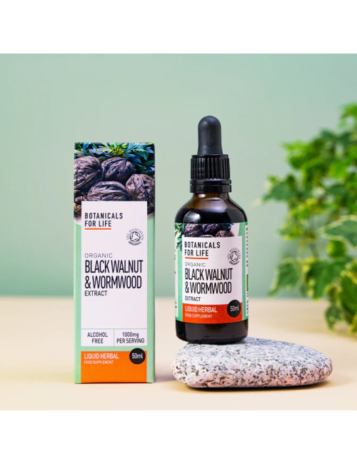 Organic Black Walnut & Wormwood Extract 50ml | Botanicals for Life