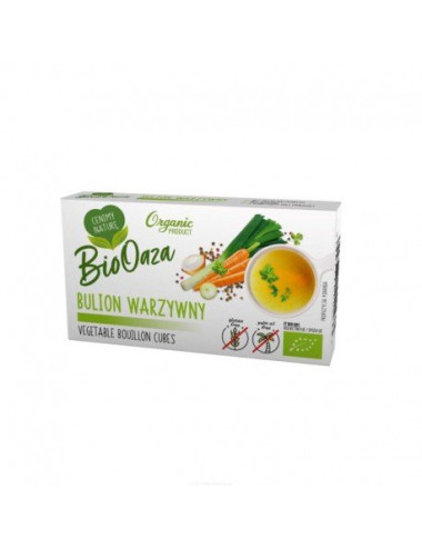 BioOaza Vegetable Bouillon Cubes with low content of salt 6 pieces 60g