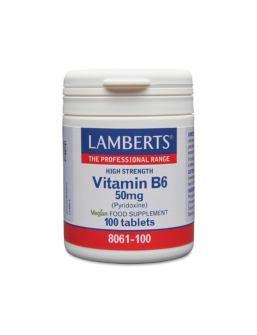 Vitamin B6 50mg 100 tablets