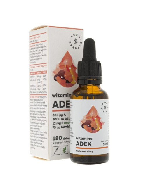 Vitamin ADEK Drops 30ml | Vitamins A D3 E K2 Supplement