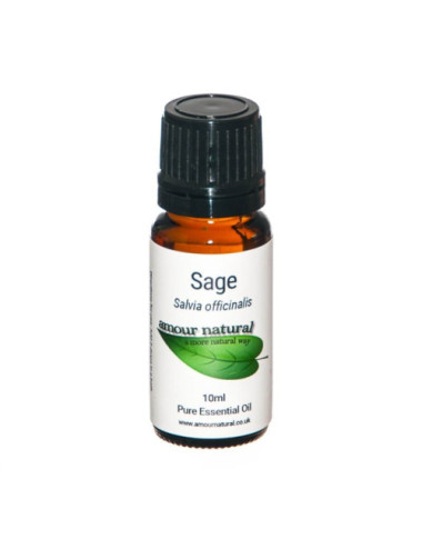 Sage Pure Essential Oil 10ml, Amour Natural